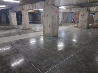 Пол с разноуклонкой в подземном паркинге, 470 м2, 7 дней